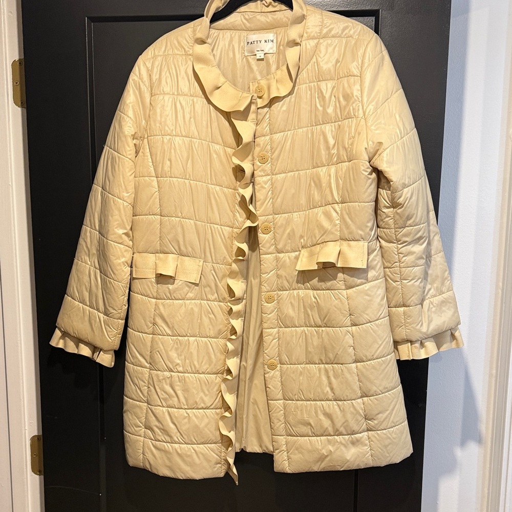 PATTY KIM Beige Quilted Puffer Jacket
